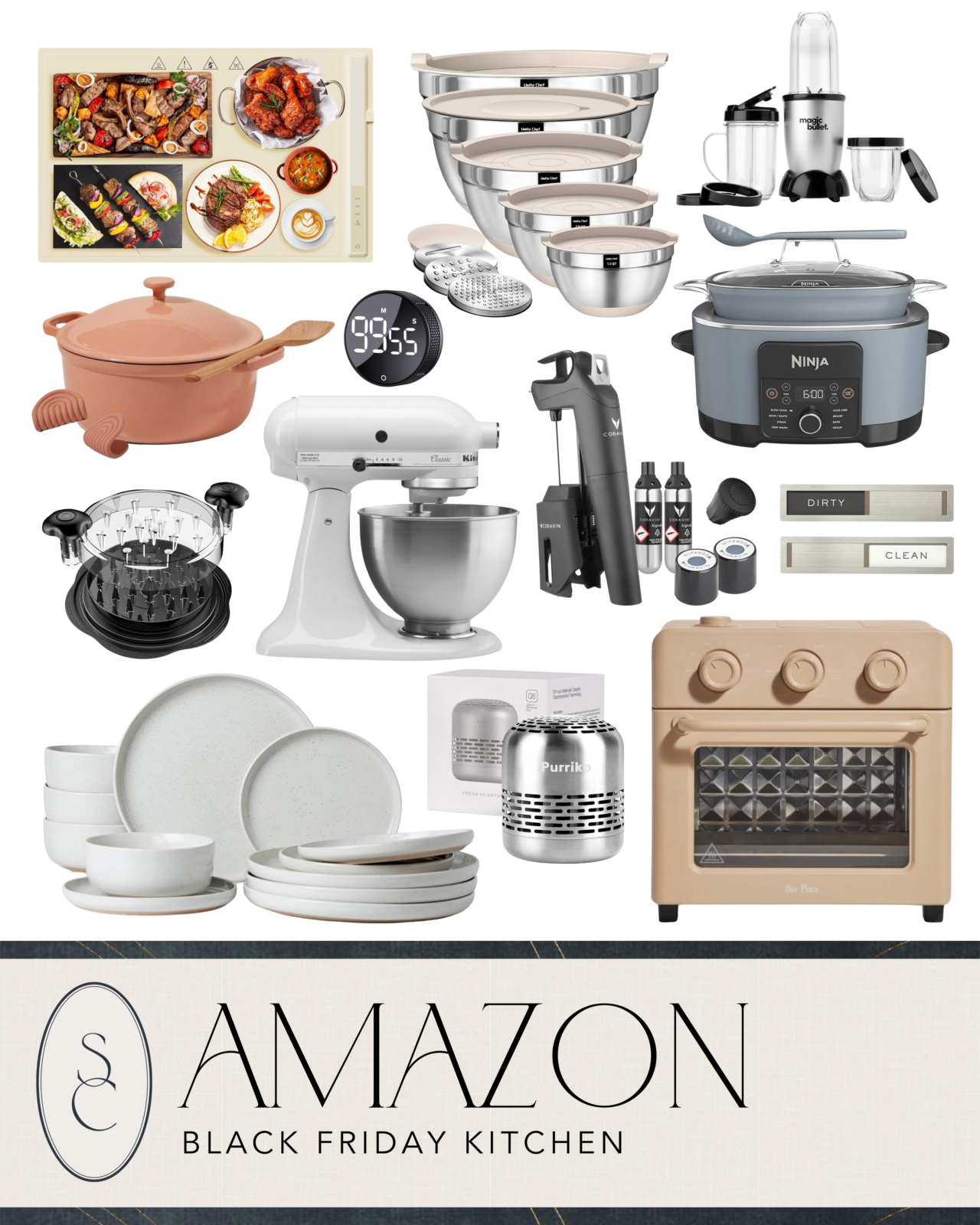 Home for the Holidays: Black Friday Deals on Chic Decor and Finds | kitchen gadgets, kitchen essentials, mixing bowls, slow cooker, kitchen sales