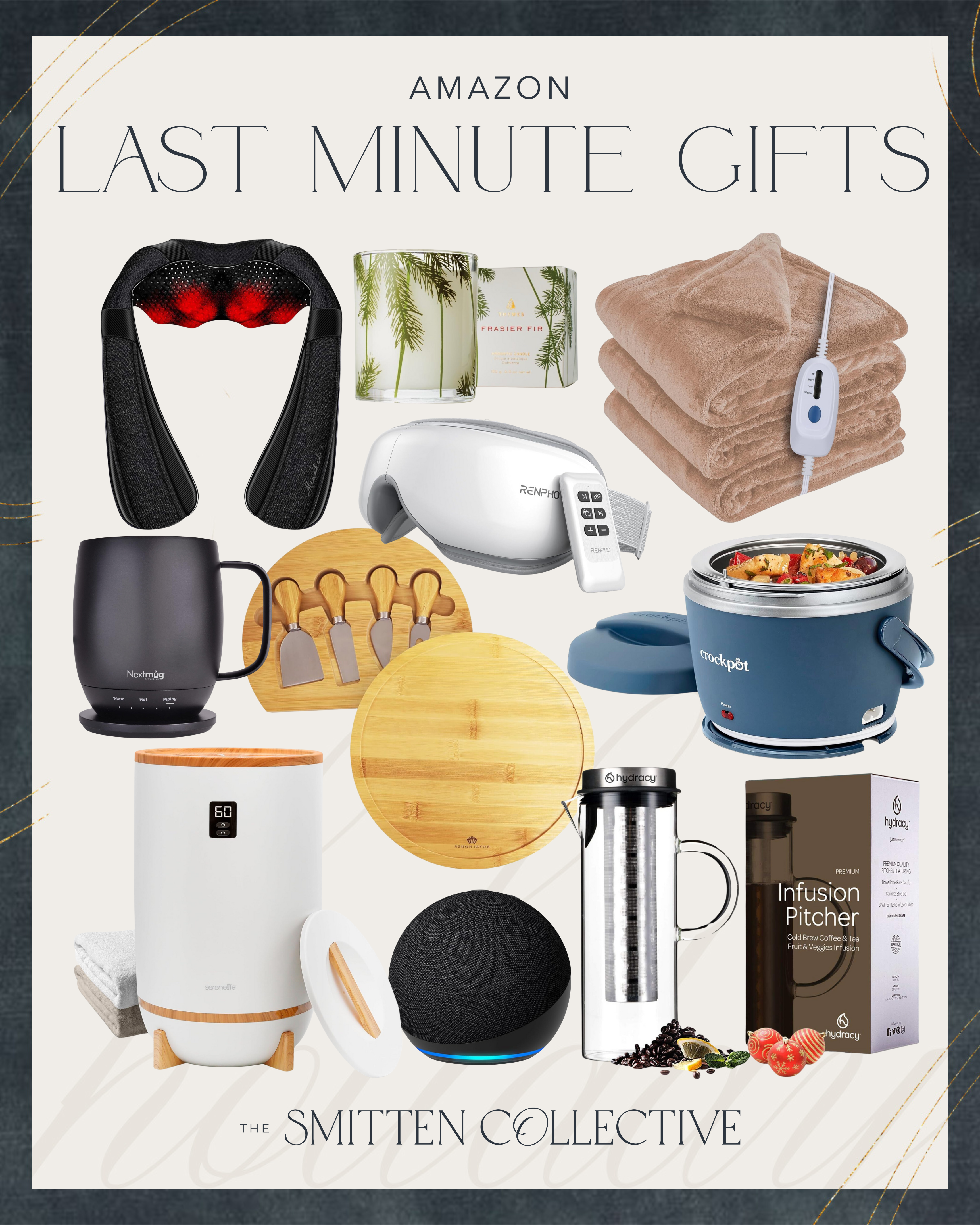 Finding The Perfect Gift | back massager, candle warming lamp, elemix, tatcha, kendra scott, slippers, uggs, t3 hair, gifts for her