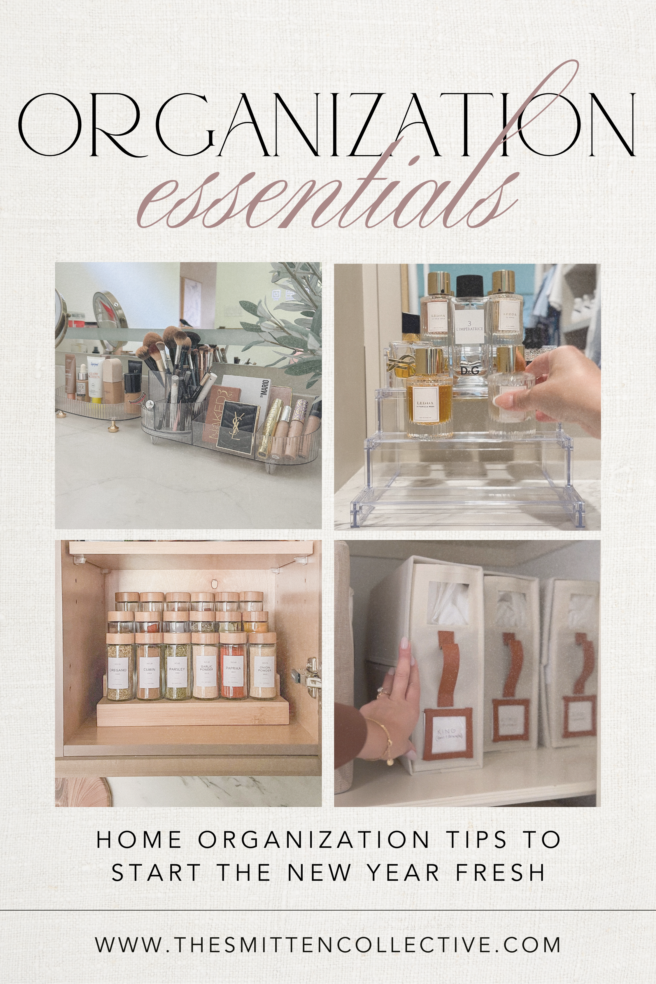 Organization Essentials | Starting The New Year Fresh : feature image, organization finds, essentials, home essentials, pinterest graphic